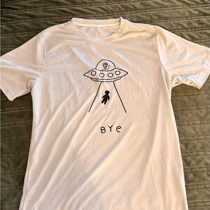Graphic Tee with UFO Design